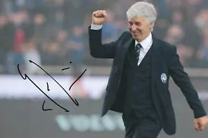 Gian Piero Gasperini - Hand Signed 12x8 Inch Photograph - Atalanta - COA - Picture 1 of 1
