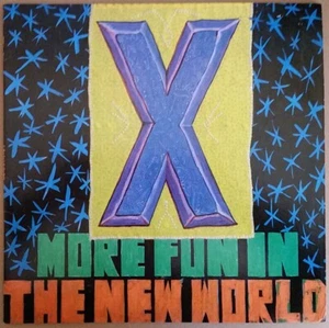 Rock 1983 - X - más diversión en el nuevo mundo - LP con interior - EE. UU. ELEKTRA 60283 EX - Imagen 1 de 6