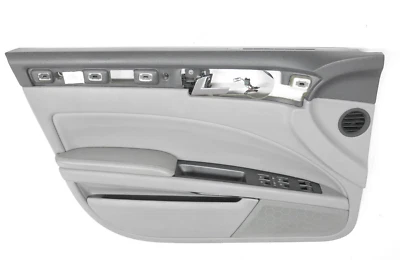 Panel de puerta de cuero delantero izquierdo gris cristal VW Phaeton 3D1867011 Foto 1 de 4