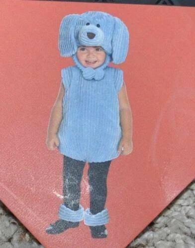 Disfraz de Halloween para perro cachorro 12/24 meses pana azul 4 piezas chaleco, capucha Foto 1 de 4