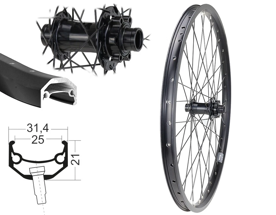 Vorderrad 26" Downhill / Freeride Ryde Andra 40 Disc Boost Nabe 110 / 20mm Achse - Bild 1 von 1