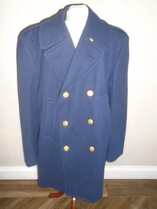 USA NAVY MENS OFFICERS DECK JACKET CHEST 42" LONG FIT EDDYSTONE, PA - Picture 1 of 6