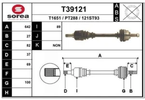 EAI Antriebswelle Gelenkwelle Vorne links T39121 - Bild 1 von 1