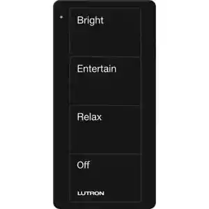Lutron Pico Funksteuerung - 4 Tasten ALLES Szene - schwarz - PJ2-4B-GBL-P03 - Bild 1 von 1