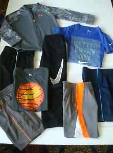 8-PC Boy 4 4T Athletic Shorts Shirt LOT Jumping Bean Nike Dri-Fit Under Armour - Picture 1 of 21
