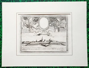 XVIII ème - Dépt 67 - Beau Plan de Benfeld par G. Bodenehr 34x26 cm de 1725 - Bild 1 von 2