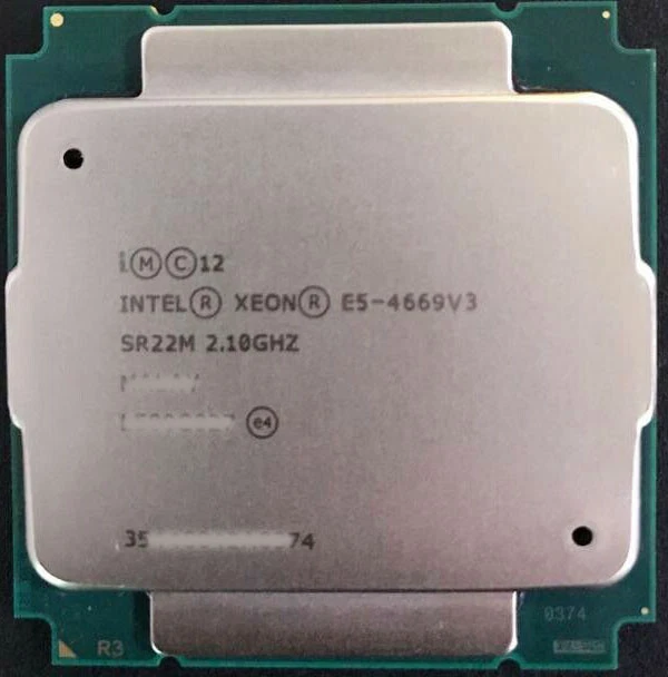 Intel Xeon E5-4669 V3 2.1GHz 18Core 45MB SR22M LGA2011 135W CPU Processor- - Image 1 of 1