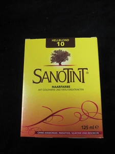 SANOTINT  Haarfarbe Nr. 10  Hellblond  125 ml   NEU OVP  Schönenberger - Bild 1 von 4