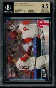 2017 Topps Now Rhys Hoskins #519 BGS 9.5 Gem Mint RC Rookie Call-Up Card - Picture 1 of 2