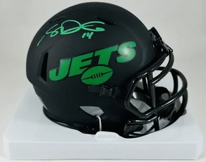 Sam Darnold Signed New York Jets Eclipse Mini Helmet NFL + Beckett COA - Picture 1 of 2