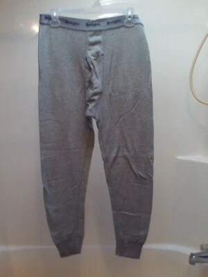 Remington Waffle Thermals Men Gray Long Johns Pants Large Base Layer - Image 1 of 3