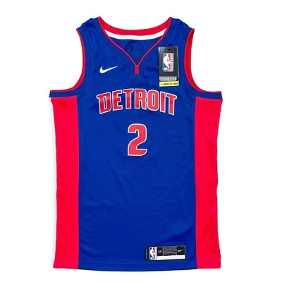 Camiseta deportiva de baloncesto Nike Cade Cunningham Detroit Pistons Swingman, talla pequeña nueva con etiquetas Foto 1 de 3