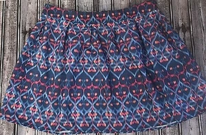 Bethany Mota Aeropostale Blue Pink Geometric Pleated Mini Skirt Sz XL Junior New - Picture 1 of 6