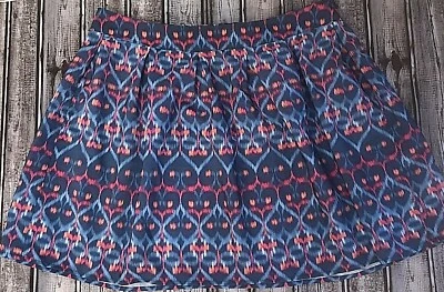 Minifalda Bethany Mota Aeropostale Azul Rosa Geométrica Plisada Talla XL Junior Nueva Foto 1 de 4