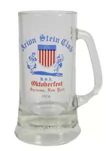 VINTAGE ARION STEIN CLUB MUG OKTOBERFEST SYRACUSE NY 1976 BEER GLASS - Picture 1 of 1