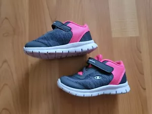 Champion Girls First Walking Shoes Sneaker Munchkin Pink Grey Active Size 4M - Picture 1 of 11