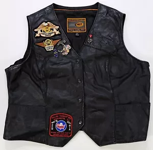 Rare VTG FIRST CLASSICS Ladies of Harley Ownership Group 2013 Leather Jacket 4XL - Picture 1 of 12