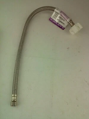 Соединитель водоснабжения Fluidmaster щелкающее уплотнение 3/8 дюйма 7/8 дюйма длина 20 дюймов B1T20CS - Изображение 1 из 4