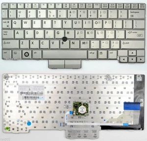 New Genuine HP 2710p Silver Keyboard W/Point Stick 454696-001 - Picture 1 of 1