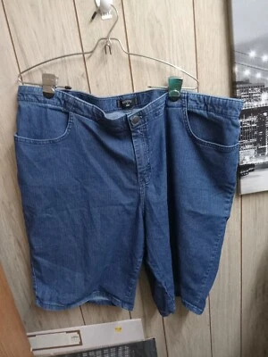 Riders by Lee Womens Denim Bermuda Shorts Pockets Stretch Blue Size 24 - Image 1 of 4