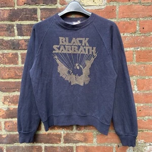 Black Sabbath Vintage 70s Sweatshirt Small Black 1979 Heavy Metal Ozzy Osbourne - Picture 1 of 16