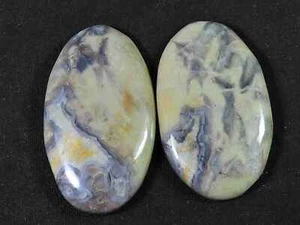 110Cts. Natural Coffee Bean Jasper 2Pcs Oval Cabochon Loose Gemstone 40-42MM m57 - Bild 1 von 9