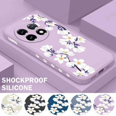 For OnePlus 13R 13 12R Ace 5 3 2 Girly Floral Silicone TPU Soft Phone Case Cover - Image 1 of 4