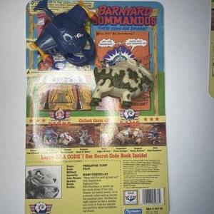 1989 Barnyard Commandos PILOT FLUFF PENDLETON Playmates komplett mit Kartenrücken! - Bild 1 von 10