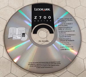 Lexmark Z700 Series Printer Driver Software/User Guide CD-ROM, PC/Mac, 2003 - Picture 1 of 1