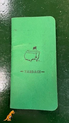 Libro de yardas The Masters 1998 usado por David Duval Foto 1 de 4