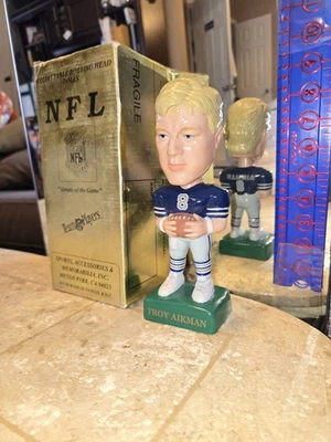 Troy Aikman 1995 SAM Bobble Head Nodder Muñeca Dallas Cowboys Azul #/3000 S.A.M.  Foto 1 de 4