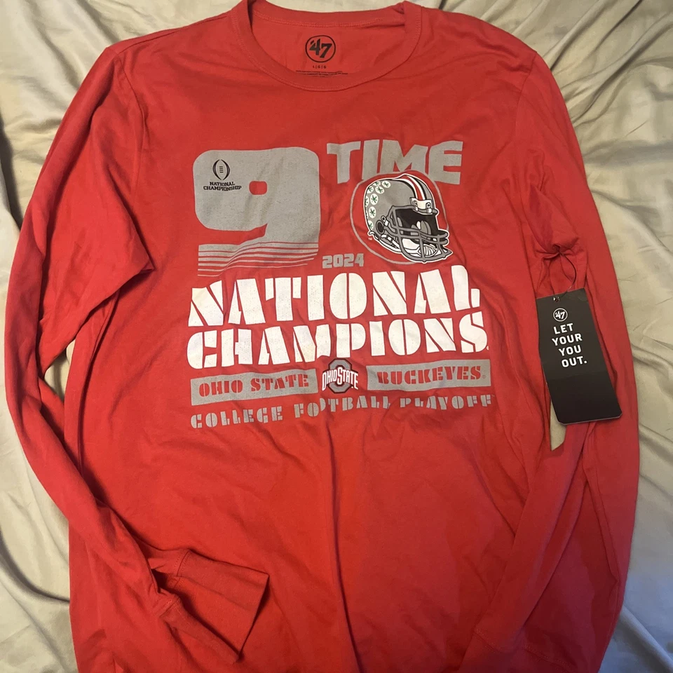 Camisa Manga Larga Marca Ohio State 47 RARA Campeones Nacionales Nueva Con Etiquetas Foto 1 de 1