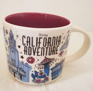 STARBUCKS DISNEY PARKS CALIFORNIA ADVENTURE COFFEE CUP MUG BEEN THERE SERIES  - Picture 1 of 3