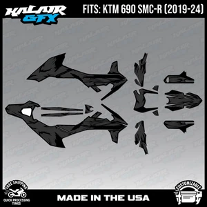 Graphics Kit for KTM 690 SMC-R (2019-2024) Ember - SMOKE - Foto 1 di 4