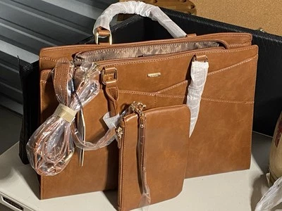 LOVEVOOK Laptop Bag Set for Women Vintage Look Leather Tote, Brand  New! S10 - Image 1 of 4