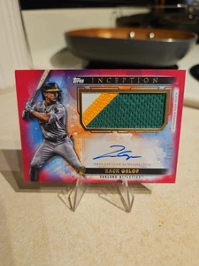 2024 Inception Zach Gelof Rookie Autographed Relic Pink Parallel 18/75 Athletics - Picture 1 of 11