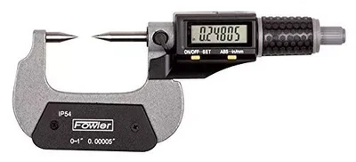 Fowler Digital Micrometer 0–1” with 30° Point Tip High-Precision Measuring Tool - Image 1 of 4