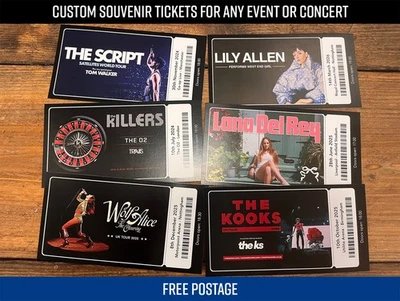 Souvenir Event Concert Ticket | Any Artist, Band or Event | Keepsake Gift - Image 1 of 3
