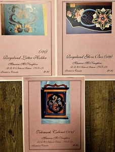 Lot of 3 Decorative Tole Painting Pattern Packets MAUREEN MCNAUGHTON Rogaland - Picture 1 of 4