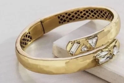 Pulsera Silpada K&R Cobra Bisagra Latón y Cristal de Swarovski KRB0077 $79 Foto 1 de 3