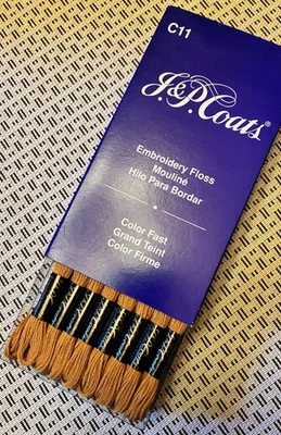 JP Coats Embroidery Floss Box of 24 - Harvest Gold 2308 - Image 1 of 4