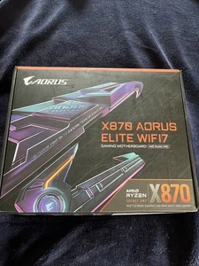 GIGABYTE - X870 AORUS ELITE WIFI7 (Socket AM5) AMD X870 ATX DDR5 Wi-Fi 7 Moth... - Picture 1 of 6
