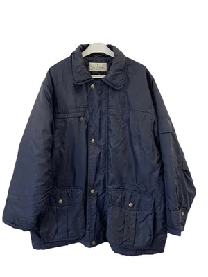 Abrigo Chaqueta Acolchada Valentino Sport Vintage Azul Marino Hecho en Italia Talla XL #Z2 Foto 1 de 4
