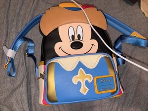 Officially Licensed Loungefly Disney Three Musketeers Mickey Mouse Backpack - Picture 1 of 6