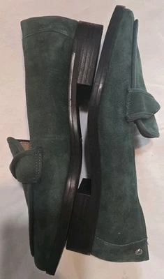 Hush Puppies Slade Loafers Green Suede Womens Size 8.5 - Image 1 of 4