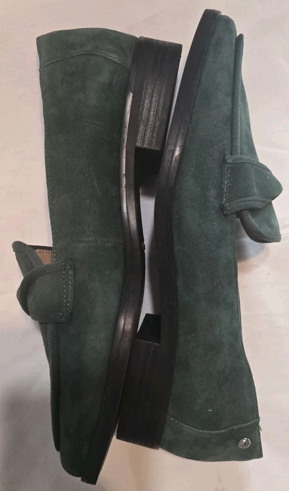 Mocasines Hush Puppies Slade de gamuza verde para mujer talla 8,5 Foto 1 de 4