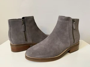 New Cole Haan Women’s Grey Suede Ankle Boots Size 10 - Picture 1 of 9