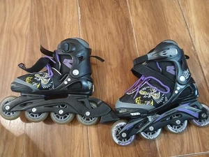 Bladerunner Phaser Flash Rollerblades Schlittschuhe Kinder Größe UK 1,5-3,5 schwarz lila - Bild 1 von 11