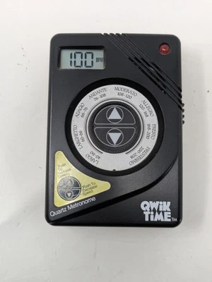 Instrumento musical de tempo digital Qwik Time Quartz Metrónomo mantiene el ritmo probado Foto 1 de 4