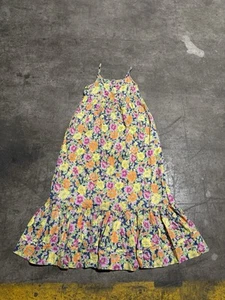 Vintage Ralph Lauren Girls Size 14 Floral Ruffle Cottagecore Dress - Picture 1 of 12